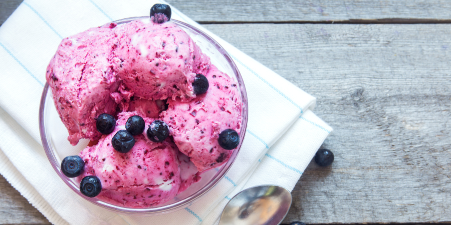 Înghețată rapidă cu afine