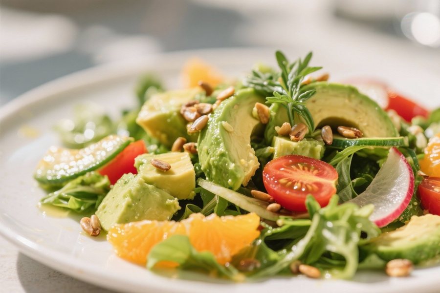 🥗 Салат с Авокадо и орехами