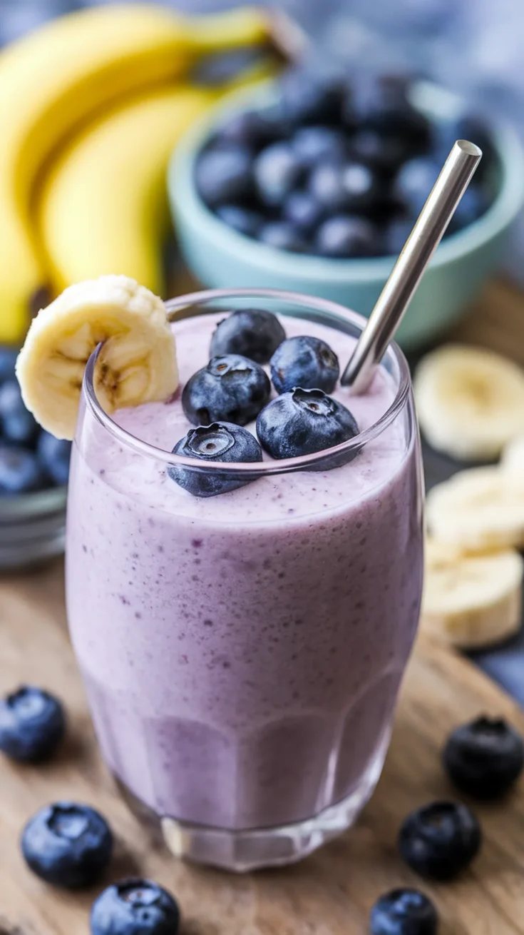🥤 Smoothie de Afin de pădure și banane
