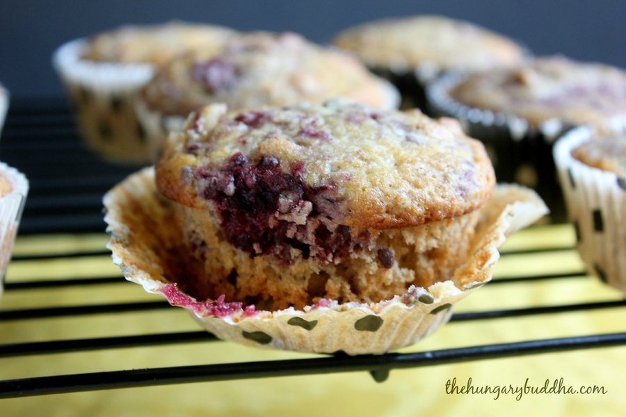 🧁 Muffins cu Boysenberry