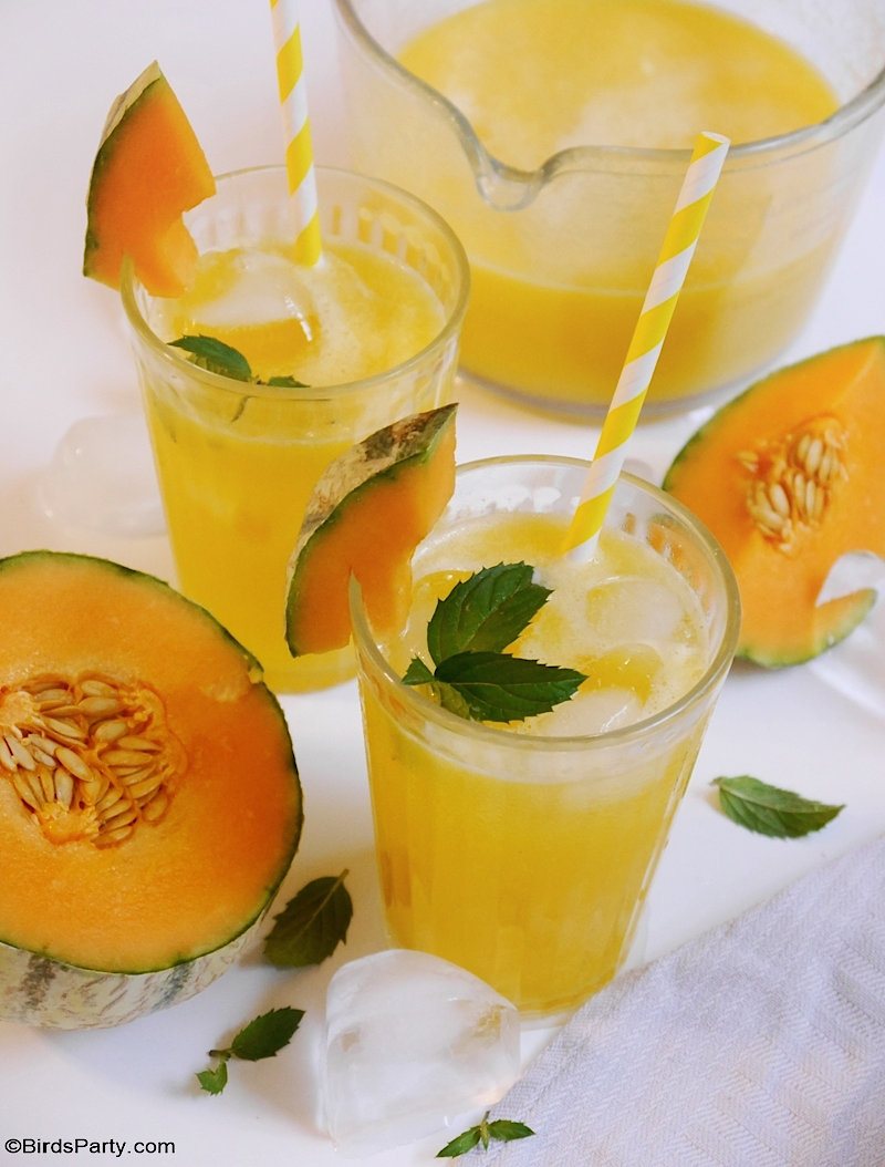 🍵 Ceai rece cu Cantalup și mentă