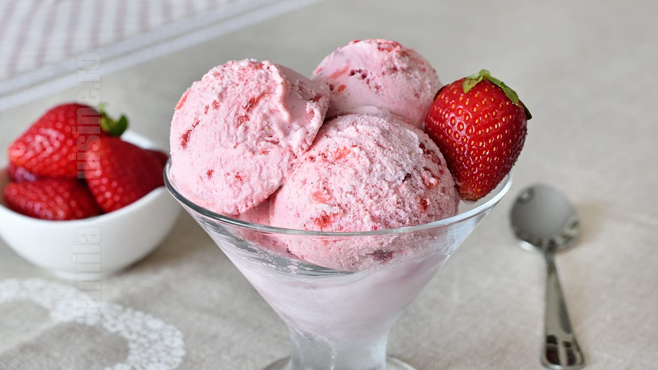  Înghețată de căpșuni de casă