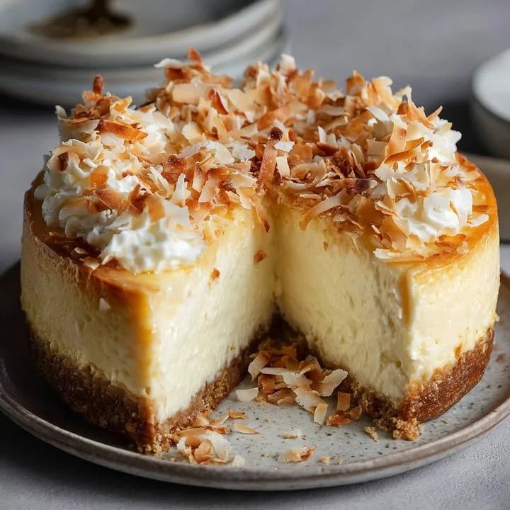 🍰 Cheesecake cu Nucă de cocos