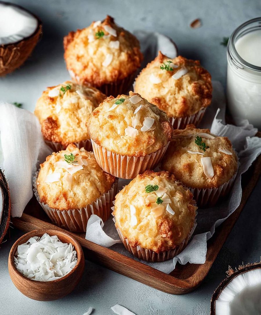 🧁 Muffins cu Nucă de cocos
