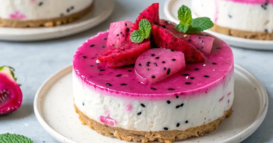 🍰 Cheesecake cu Fructul dragonului