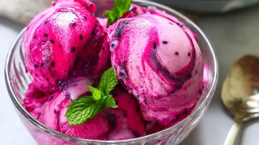 🍨 Înghețată de Fructul dragonului de casă