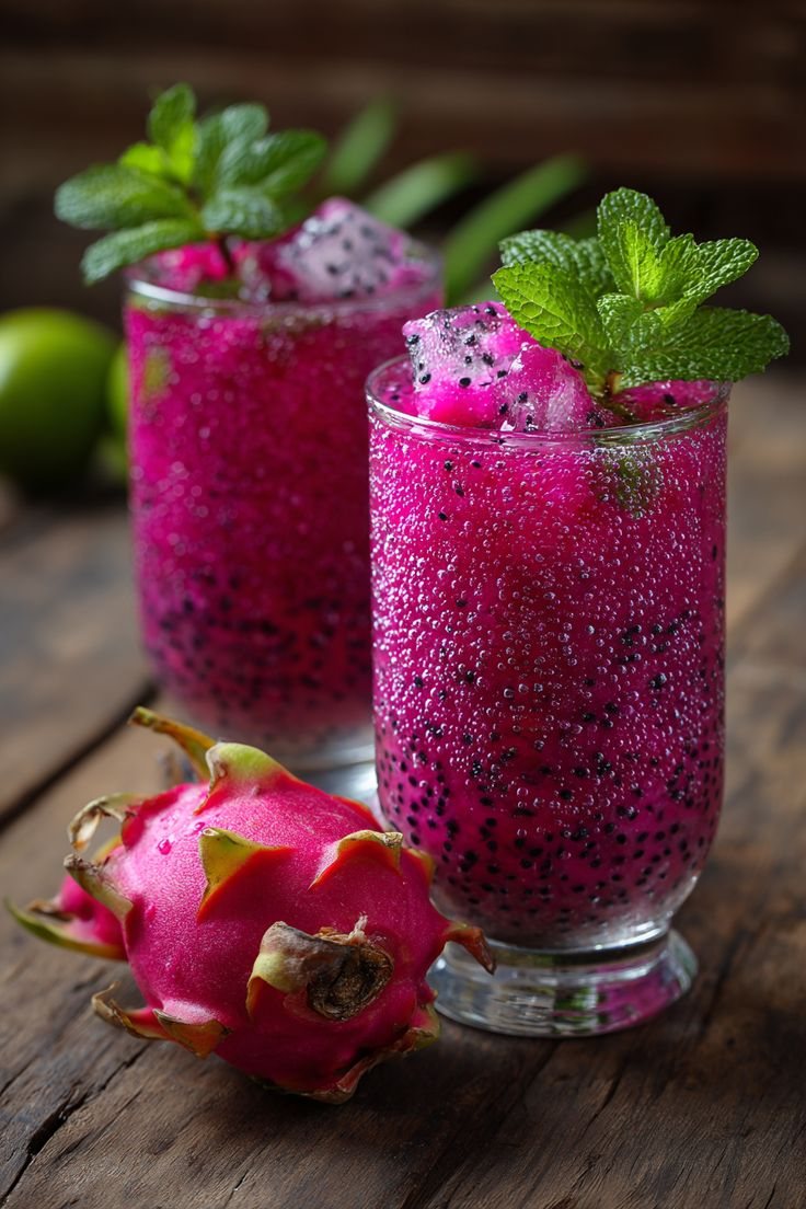 🍹 Mocktail cu Fructul dragonului