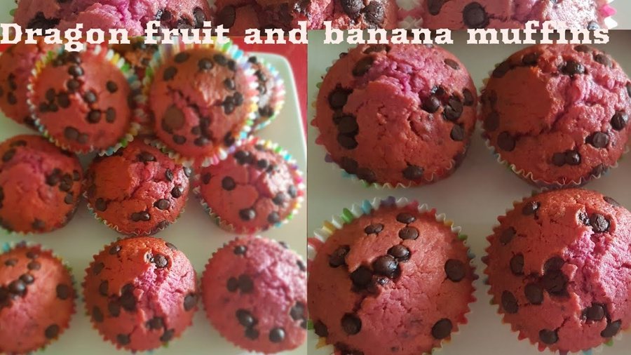 🧁 Muffins cu Fructul dragonului