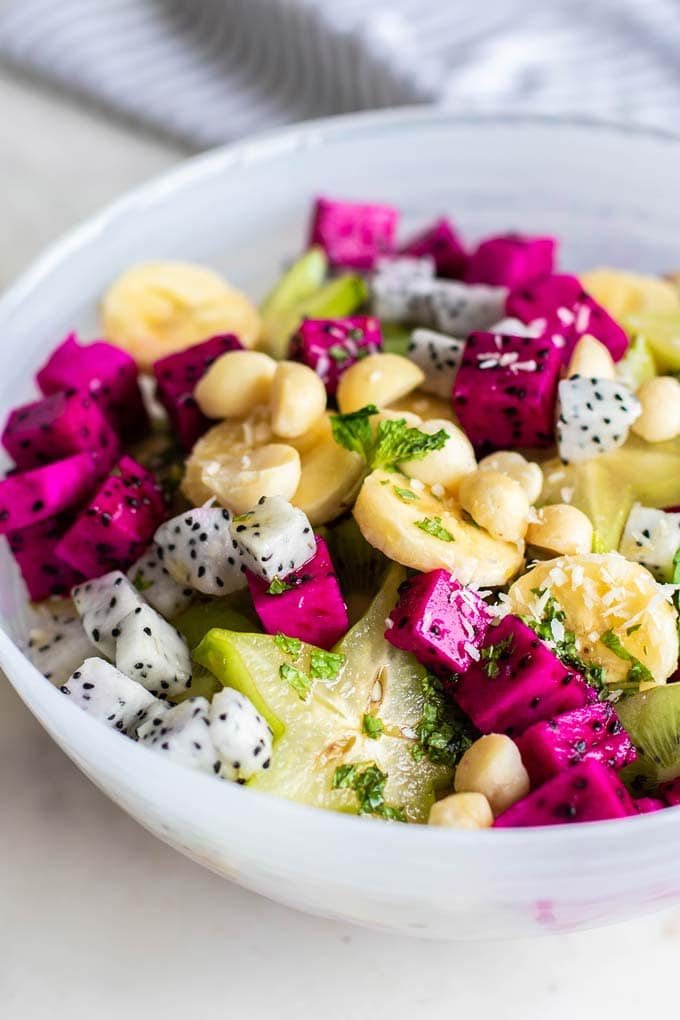 🥗 Salată cu Fructul dragonului și nuci