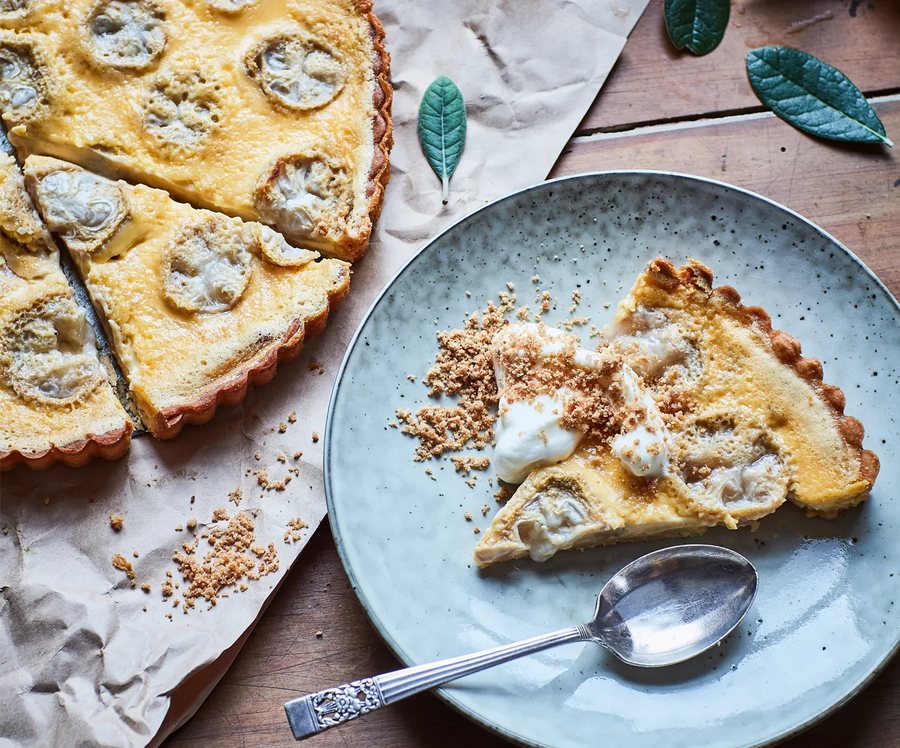 🥧 Tartă cu Feijoa și cremă de vanilie