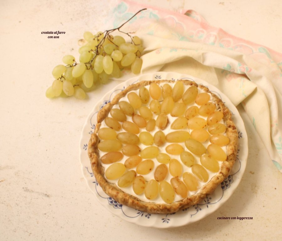 🥧 Tartă cu Strugure și cremă de vanilie