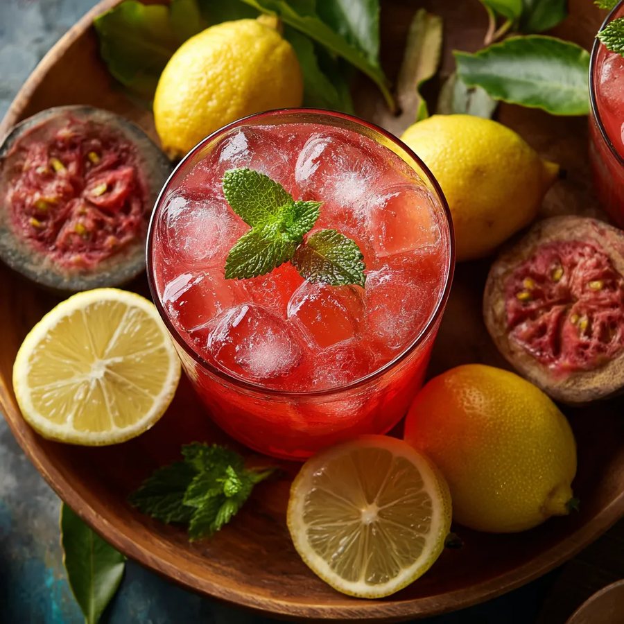 🍵 Ceai rece cu Guava și mentă