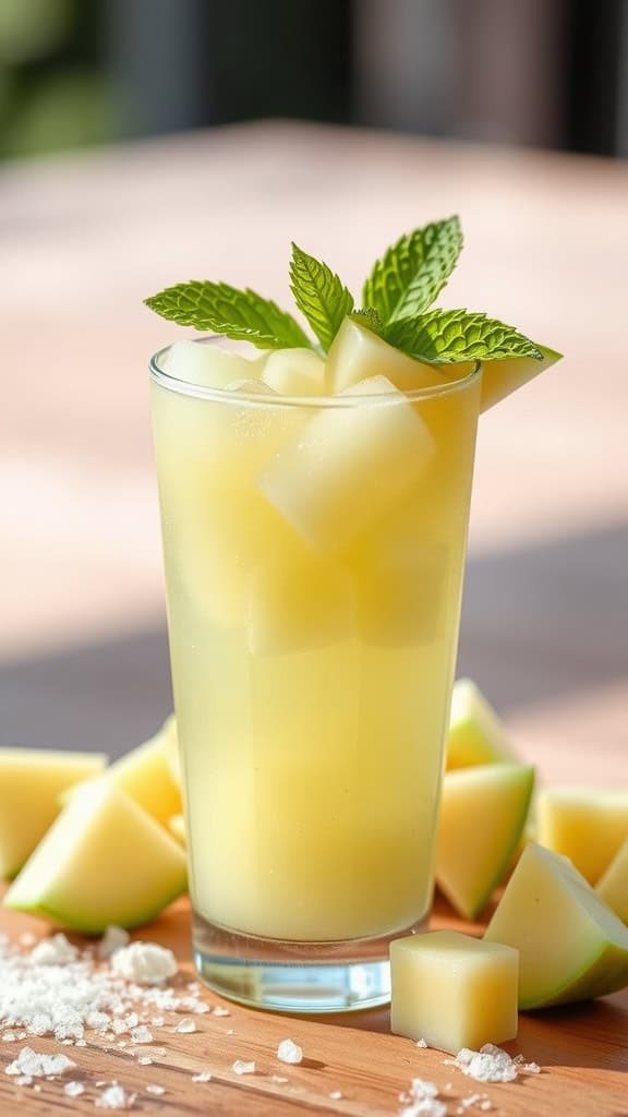 🍹 Mocktail cu Pepene honeydew