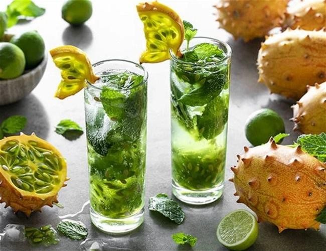 🍵 Ceai rece cu Kiwano și mentă