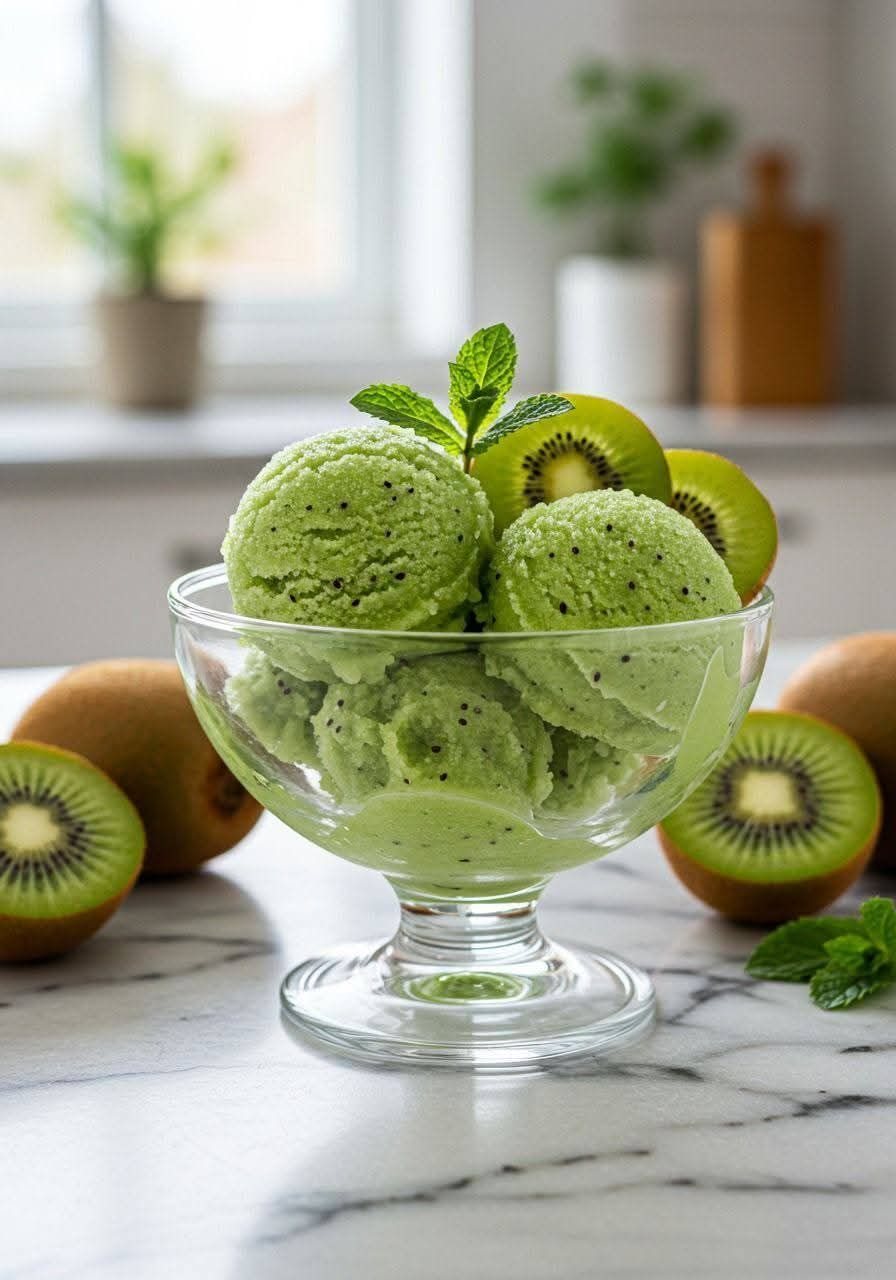 🍨 Înghețată de Kiwi de casă