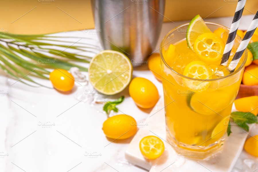 🍵 Ceai rece cu Kumquat și mentă