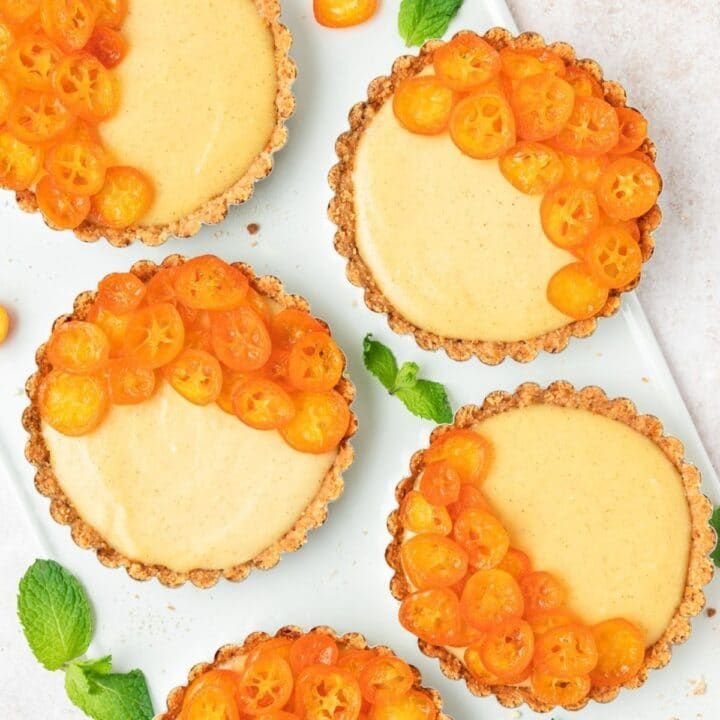 🥧 Tartă cu Kumquat și cremă de vanilie