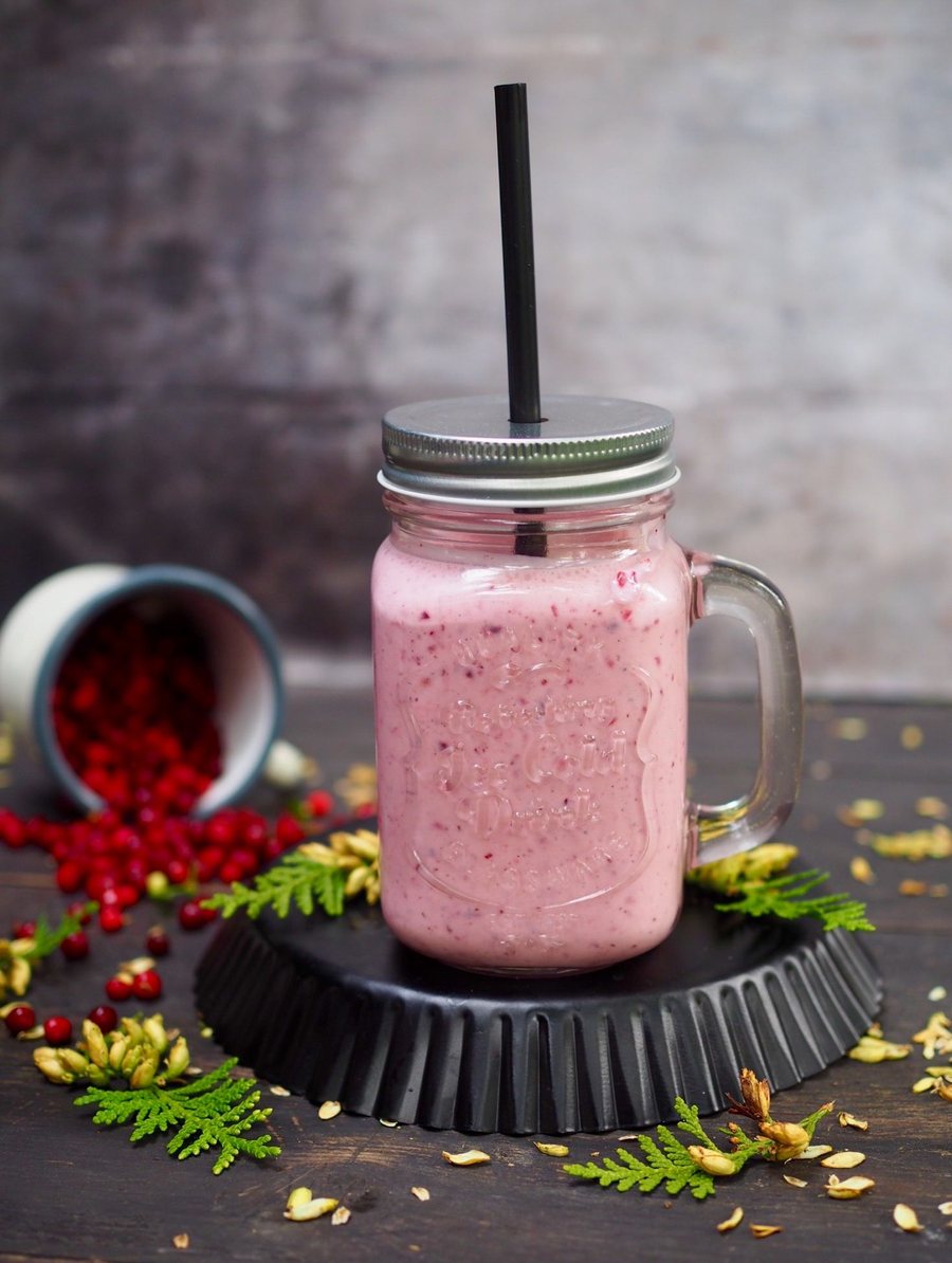🥤 Smoothie de Afin roșu și banane