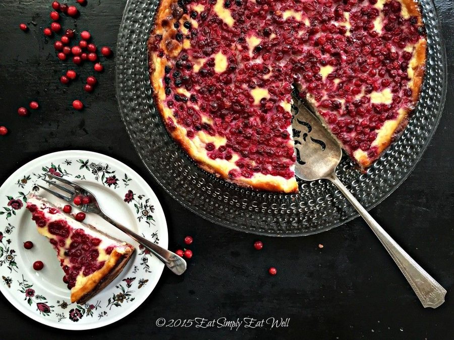 🥧 Tartă cu Afin roșu și cremă de vanilie