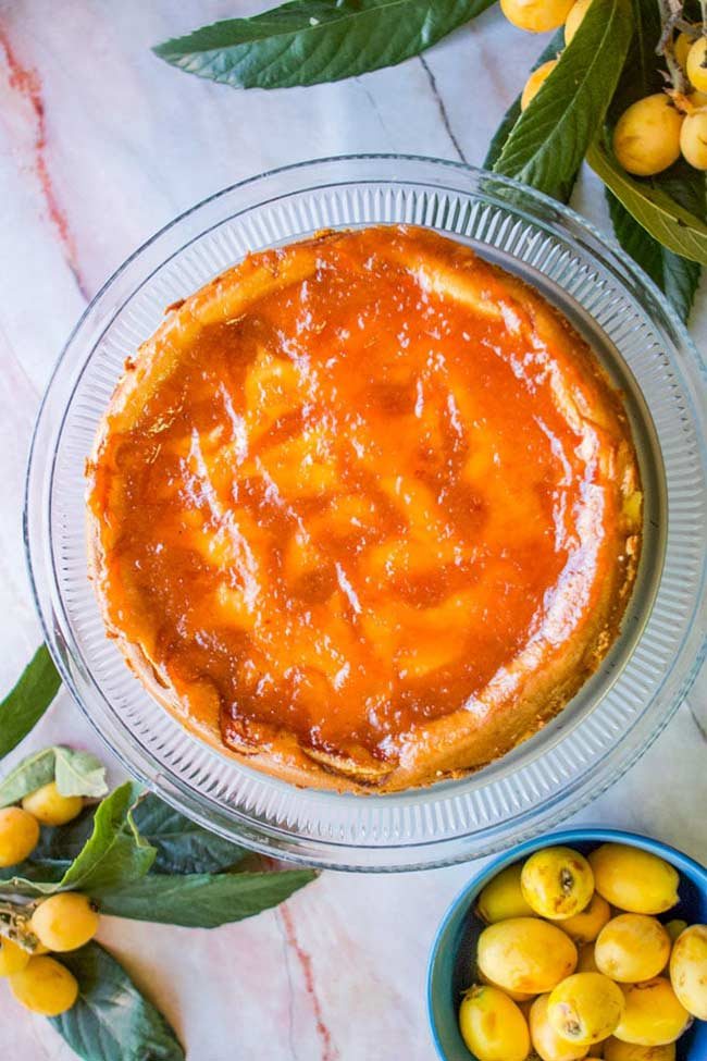 🥧 Tartă cu Moșmon japonez și cremă de vanilie