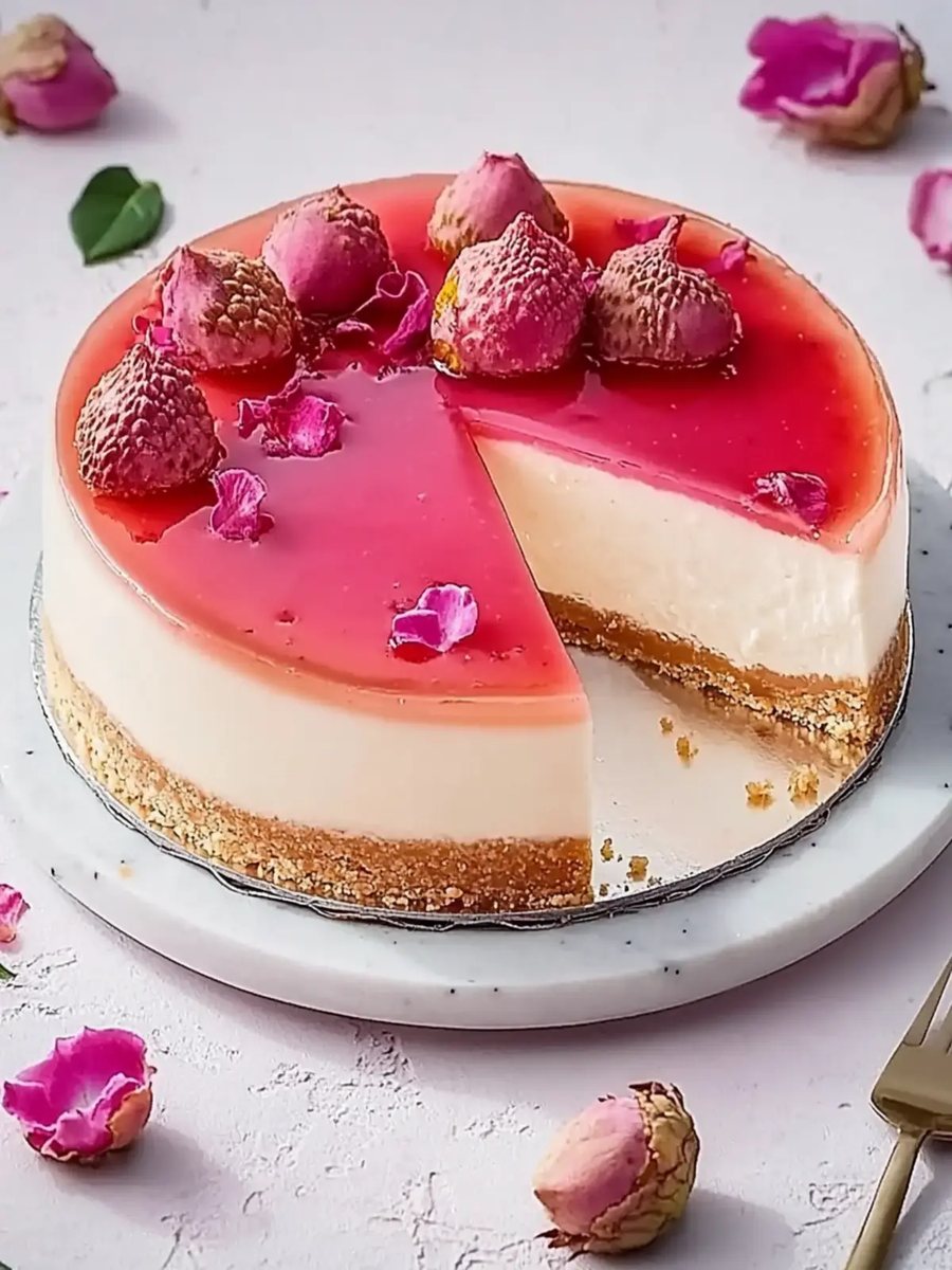 🍰 Cheesecake cu Litchi