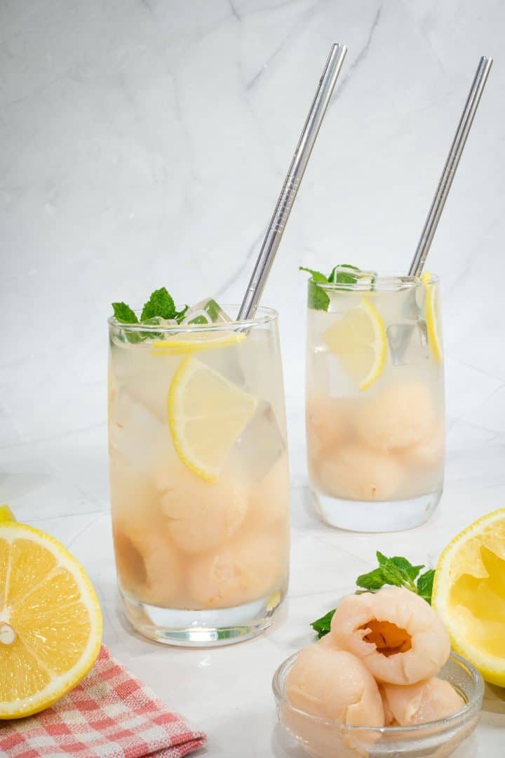 🍵 Ceai rece cu Litchi și mentă