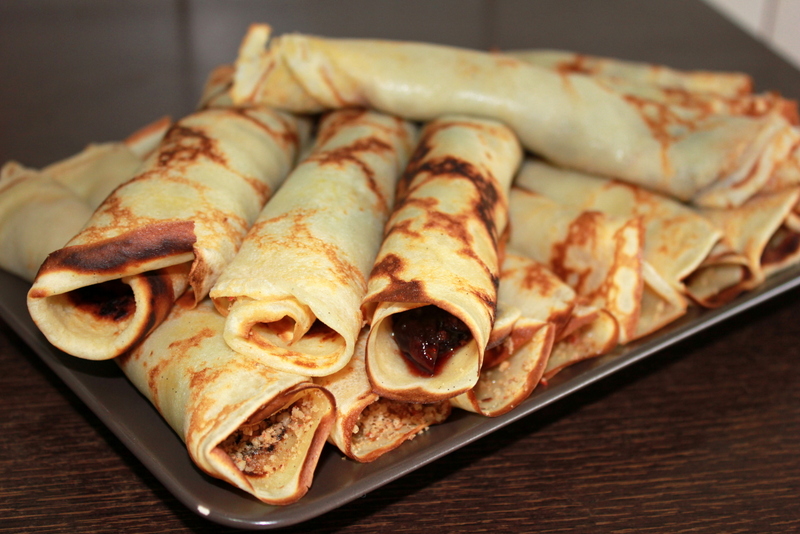 Clătite cu mure și miere