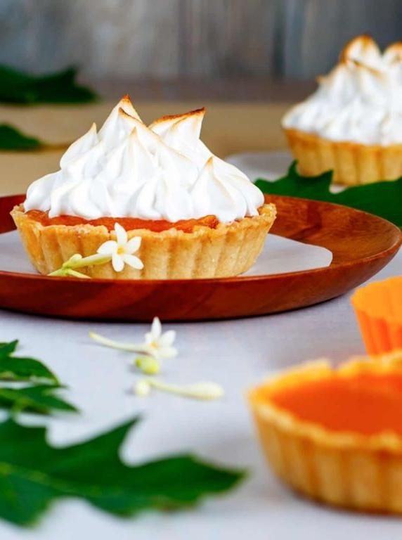 🥧 Tartă cu Papaya și cremă de vanilie