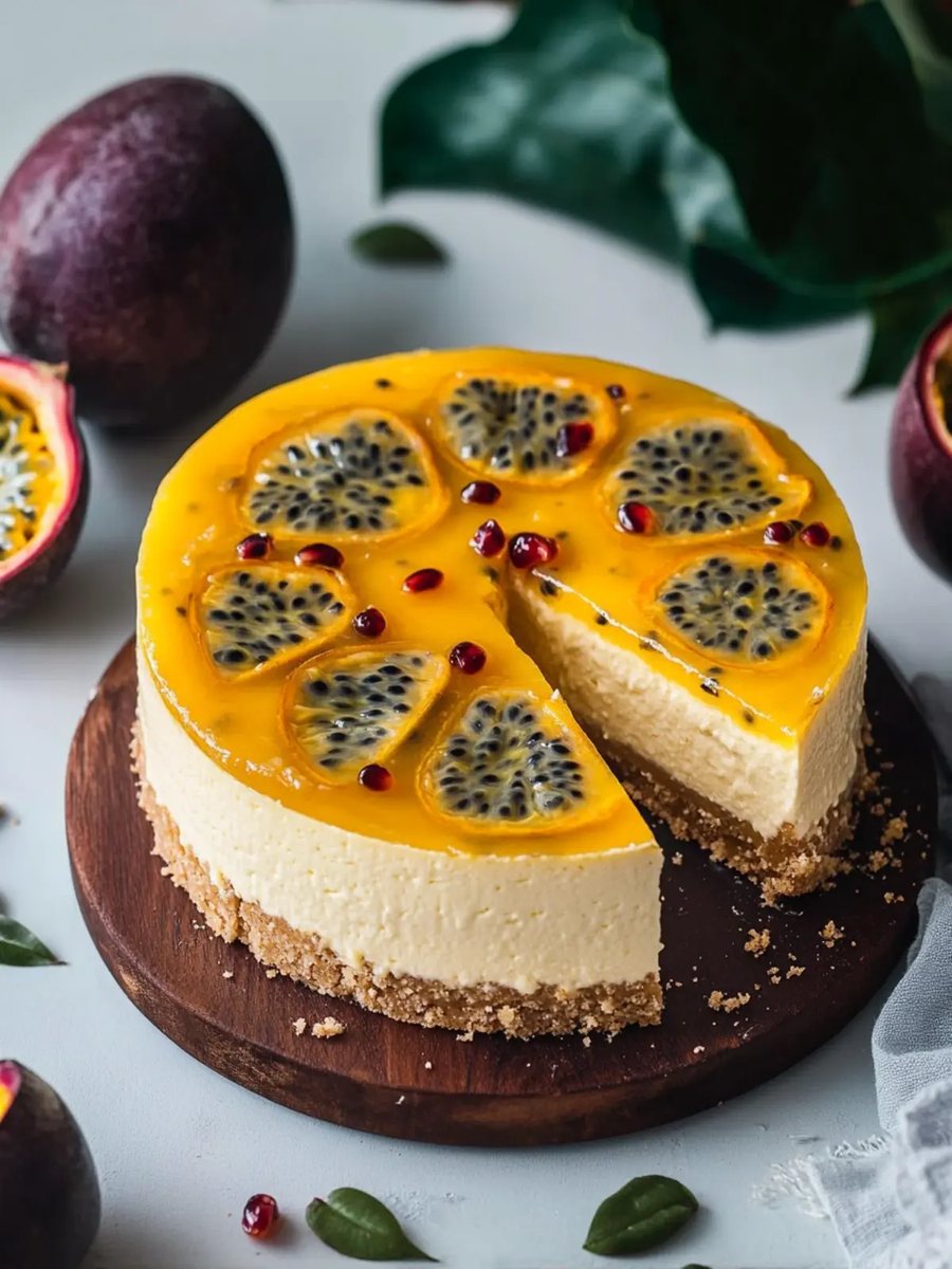 🍰 Cheesecake cu Fructul pasiunii