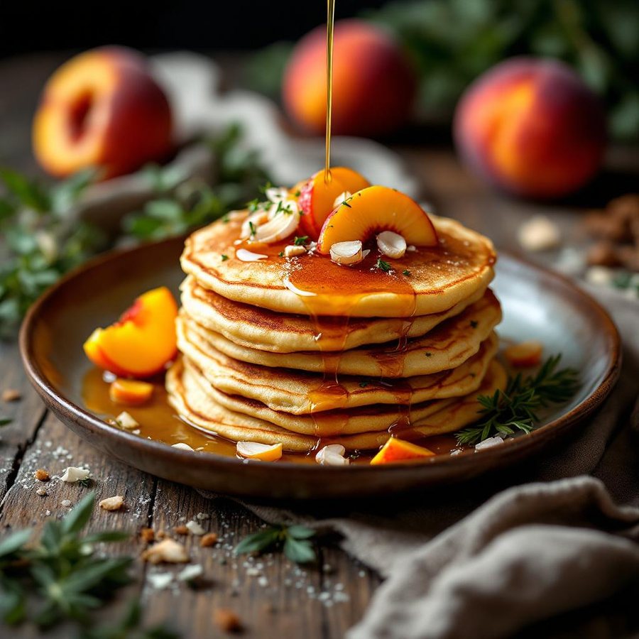 🥞 Clătite cu Piersică și miere