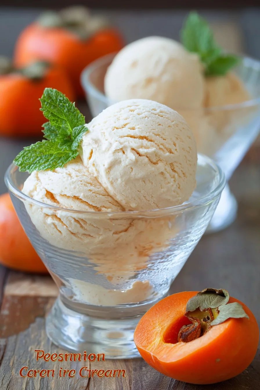 🍨 Înghețată de Kaki de casă