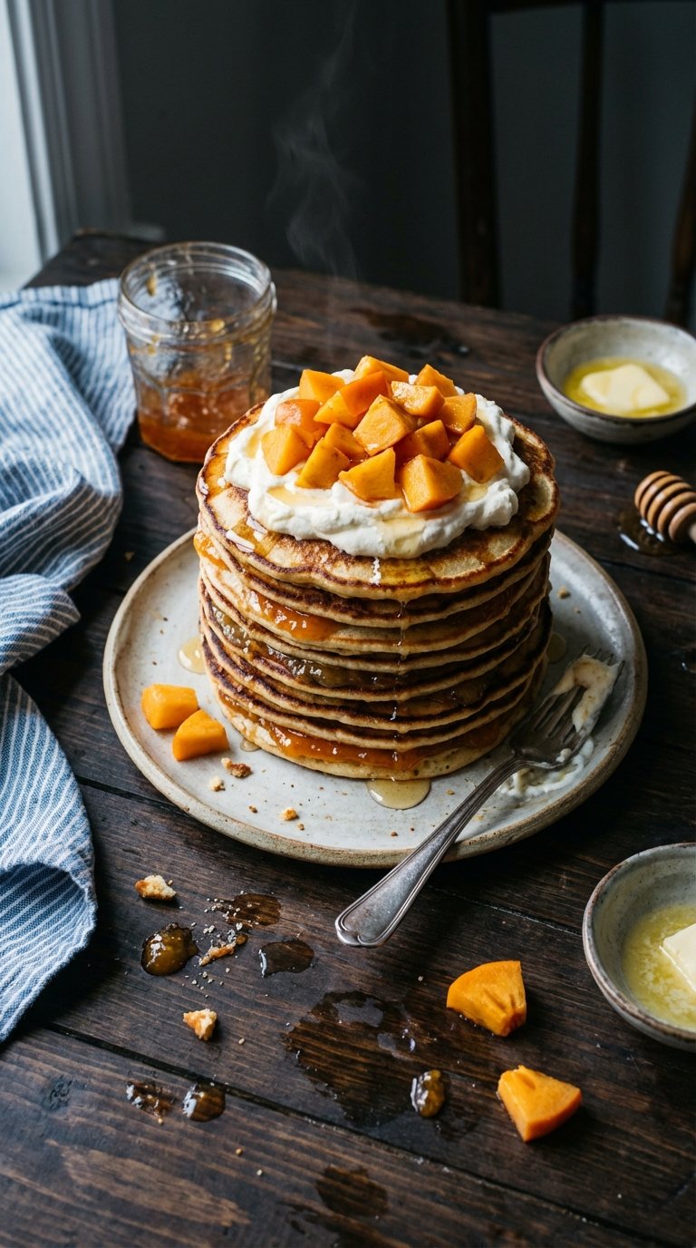 🥞 Clătite cu Kaki și miere