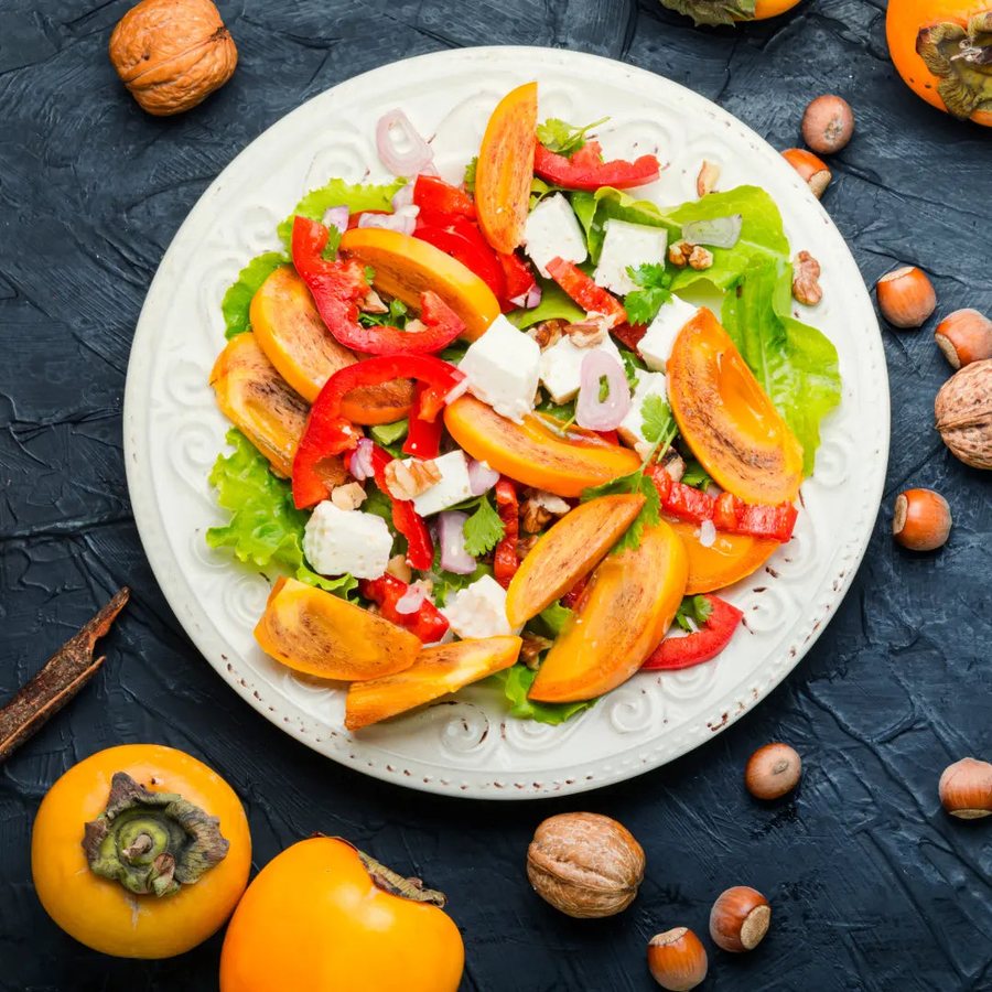 🥗 Salată cu Kaki și nuci