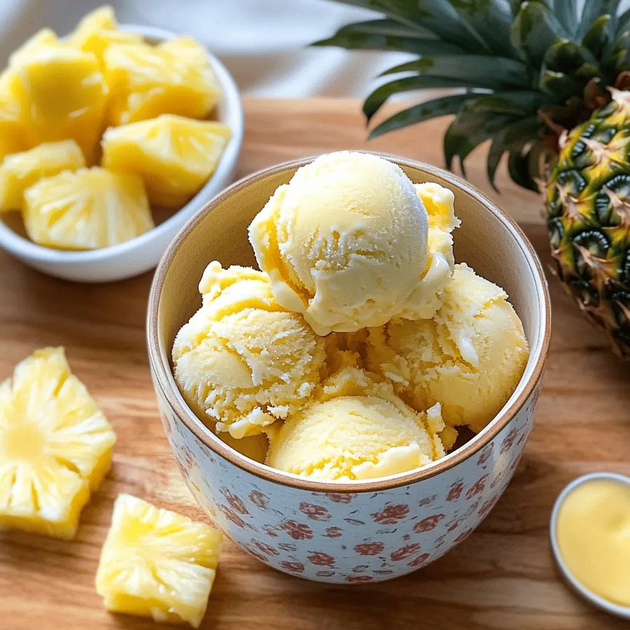 🍨 Înghețată de Ananas de casă