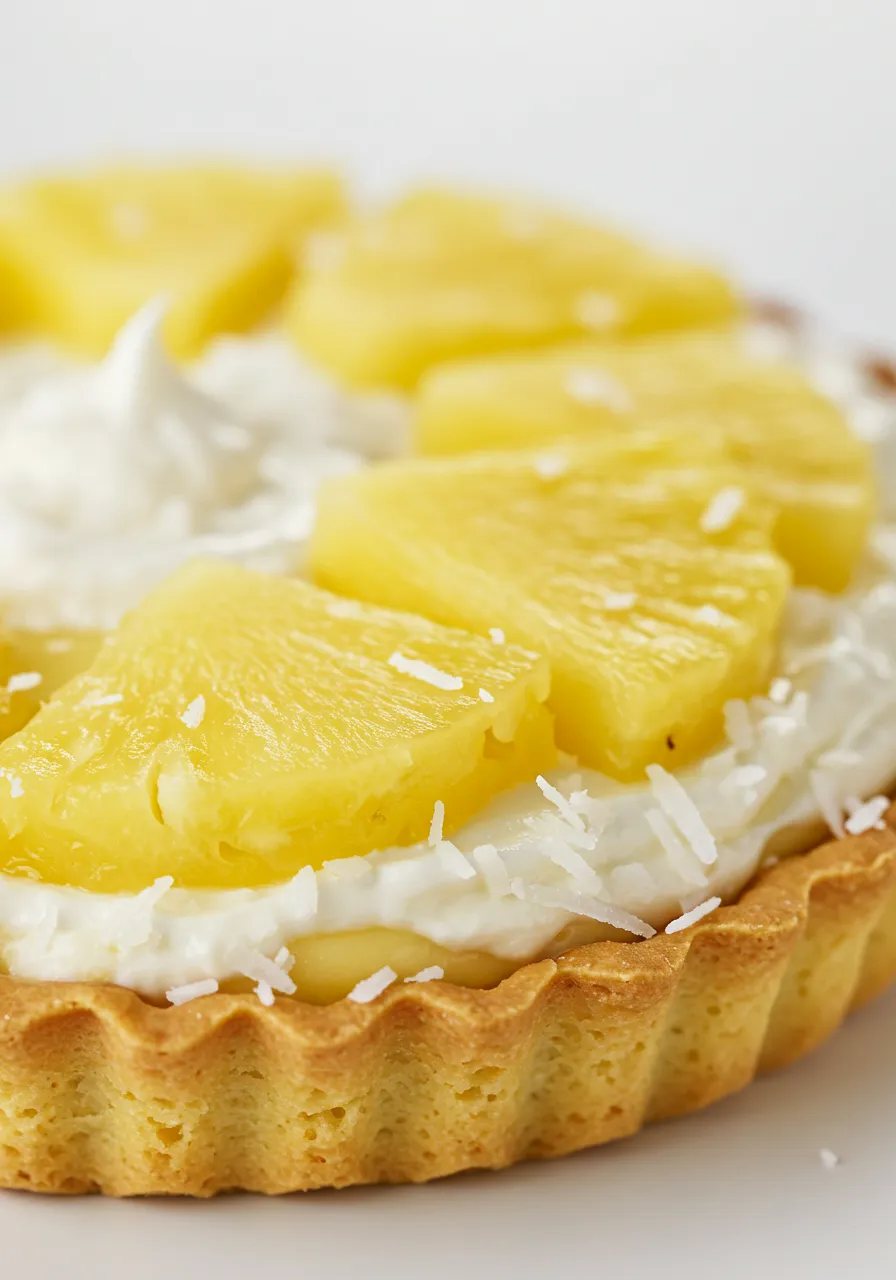 🥧 Tartă cu Ananas și cremă de vanilie