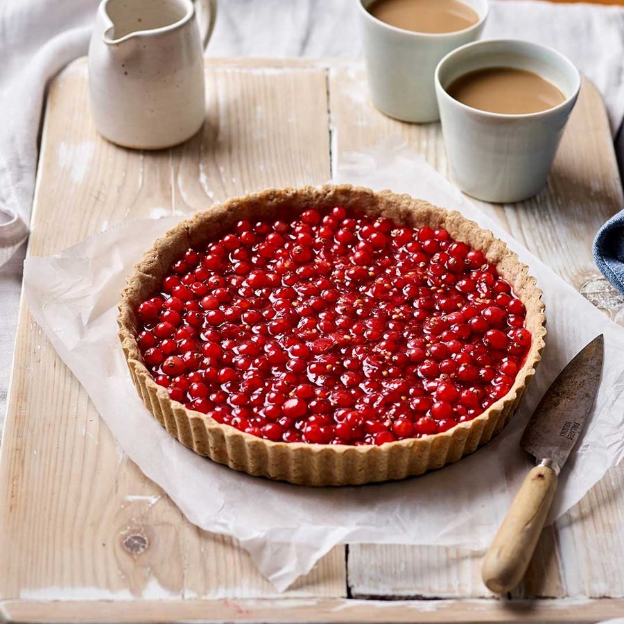 🥧 Tartă cu Coacăz roșu și cremă de vanilie