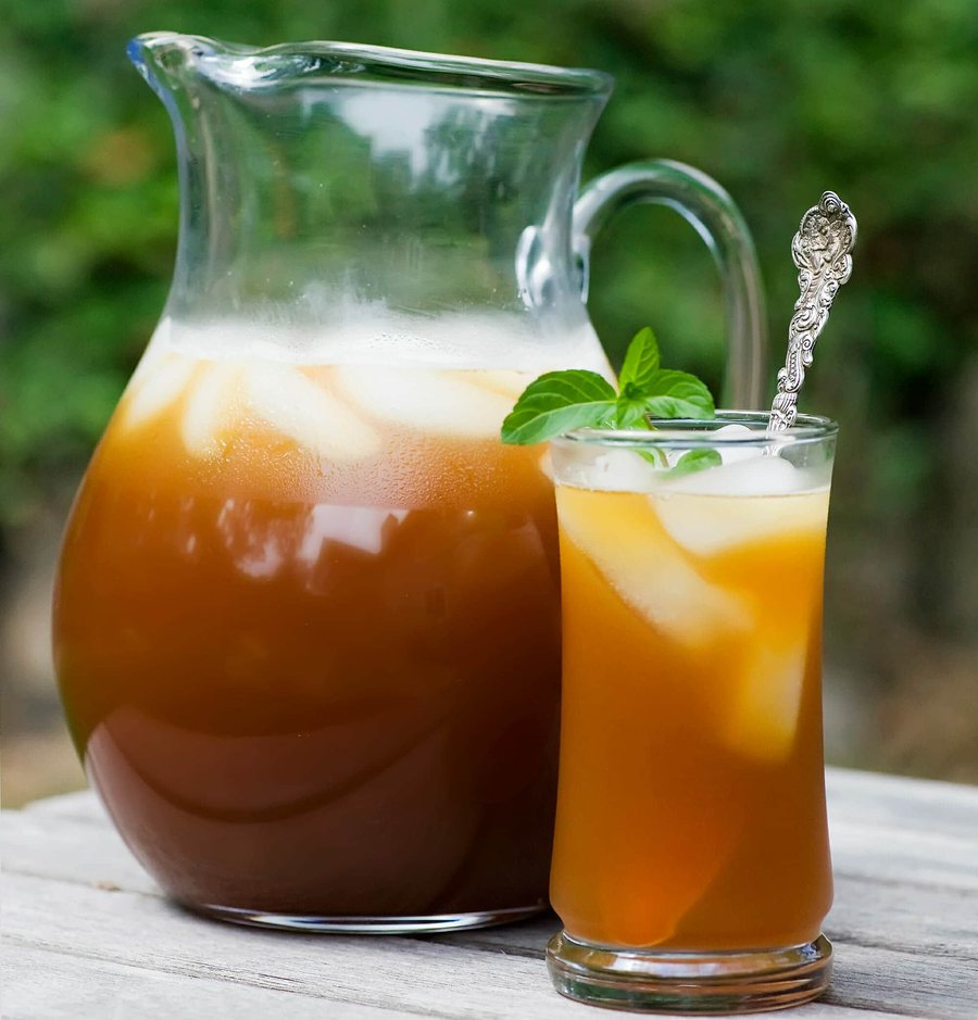 🍵 Ceai rece cu Sapodilla și mentă