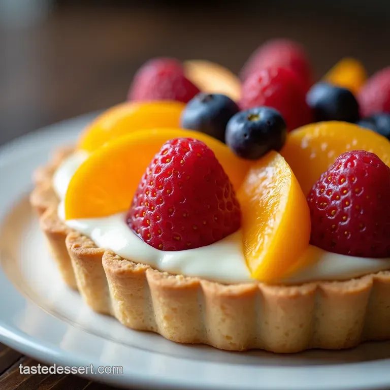 🥧 Tartă cu Sapodilla și cremă de vanilie