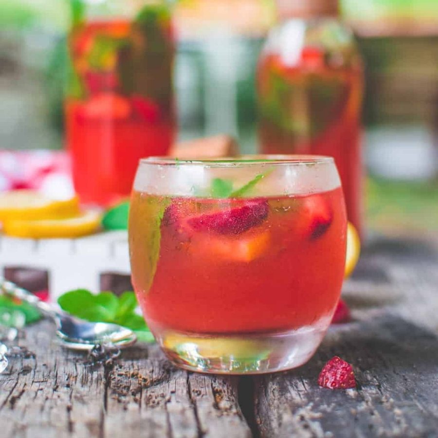 🍵 Ceai rece cu Tayberry și mentă