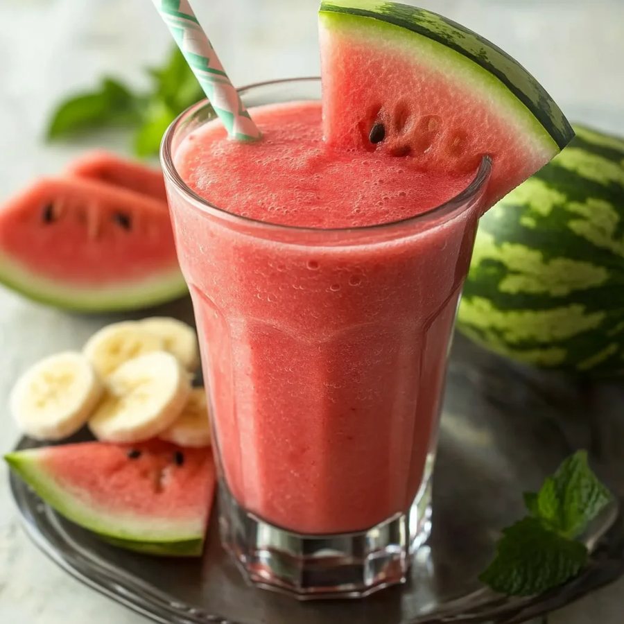 🥤 Smoothie de Pepene verde și banane