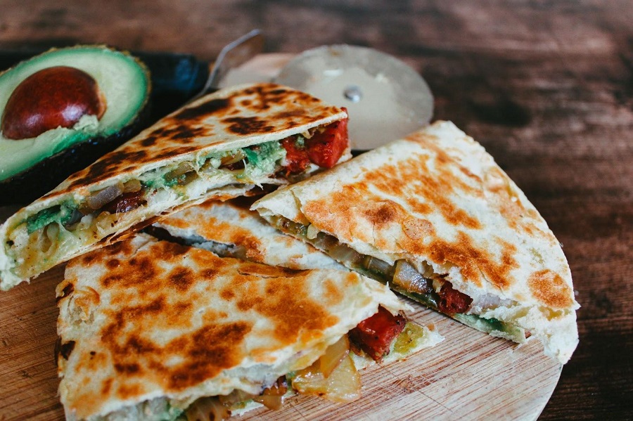 Quesadilla cu ardei și brânză