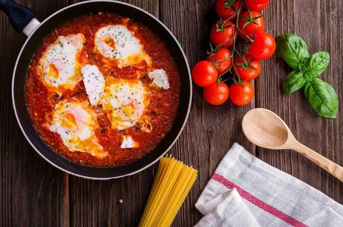Shakshuka cu ardei