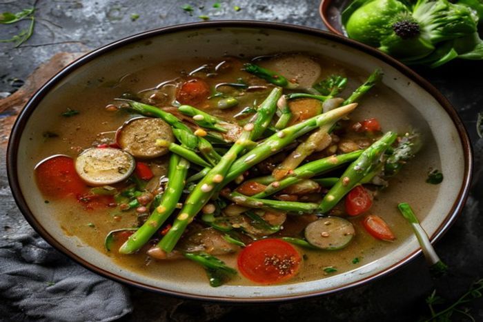 Tocanita de Sparanghel cu legume