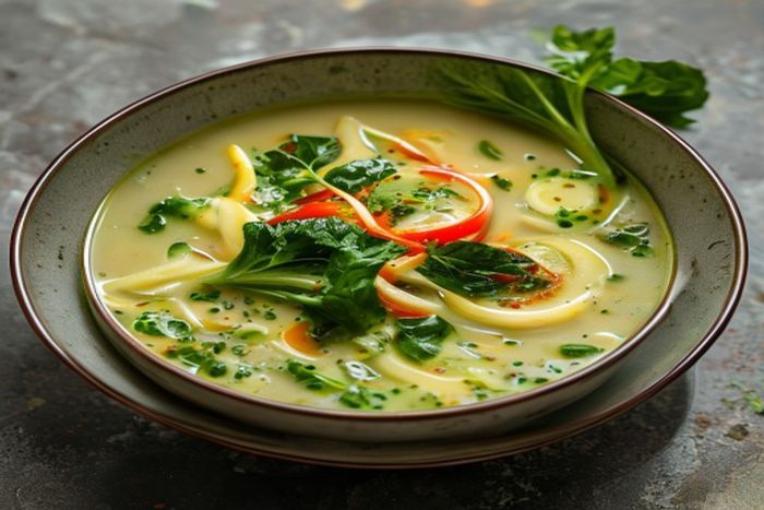 Supa crema de Bok choy