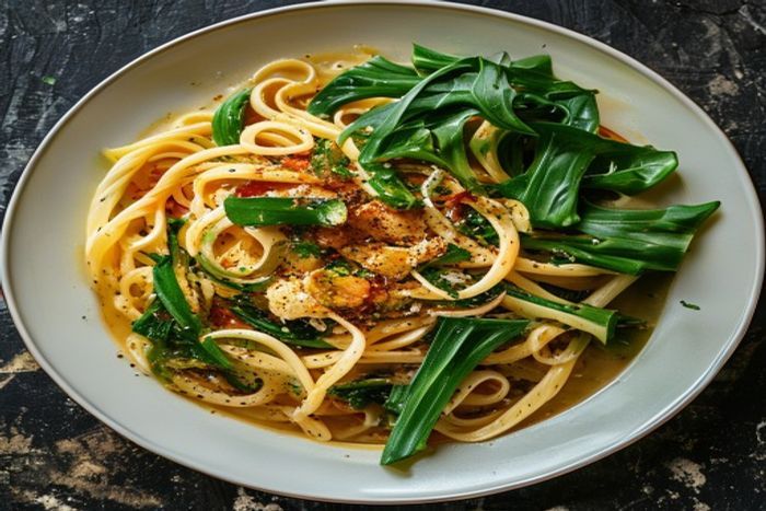 Sos de Bok choy pentru paste