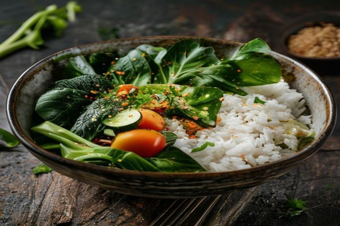 Orez cu Bok choy
