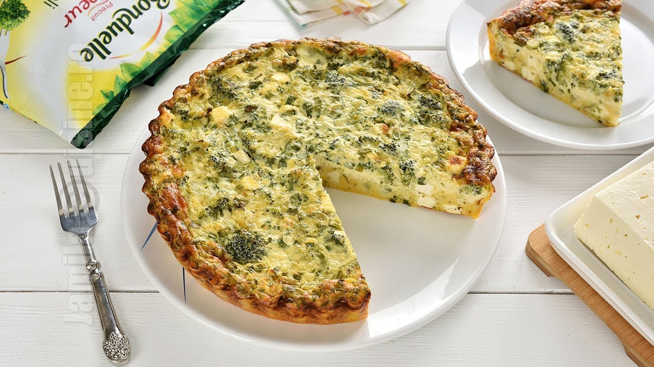 Tartă cu broccoli și brânză