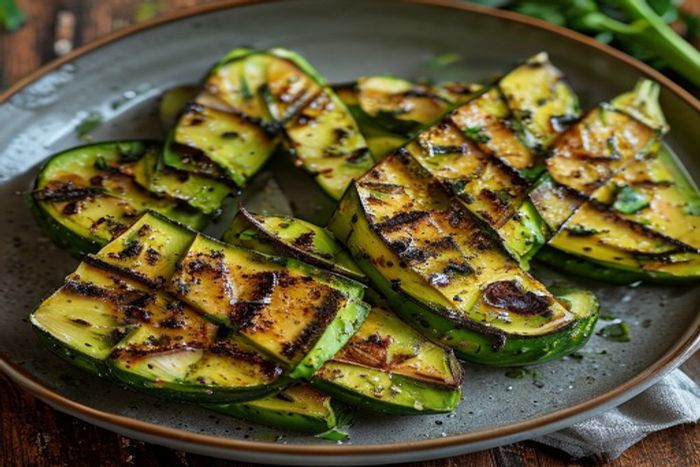 Chayote la gratar cu usturoi