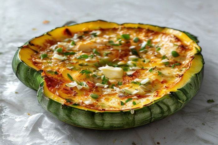 Chayote gratinata cu branza