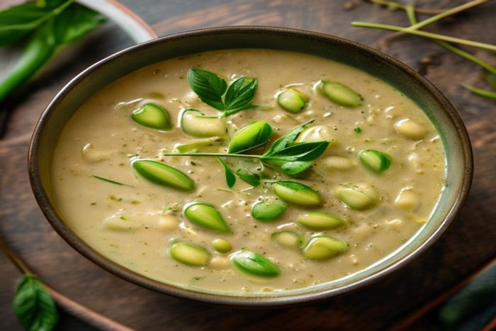Supa crema de Edamame